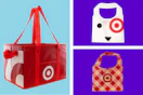 3 Target-themed reusable bags