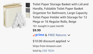 Amazon Toilet Paper Storage Basket 2026 2
