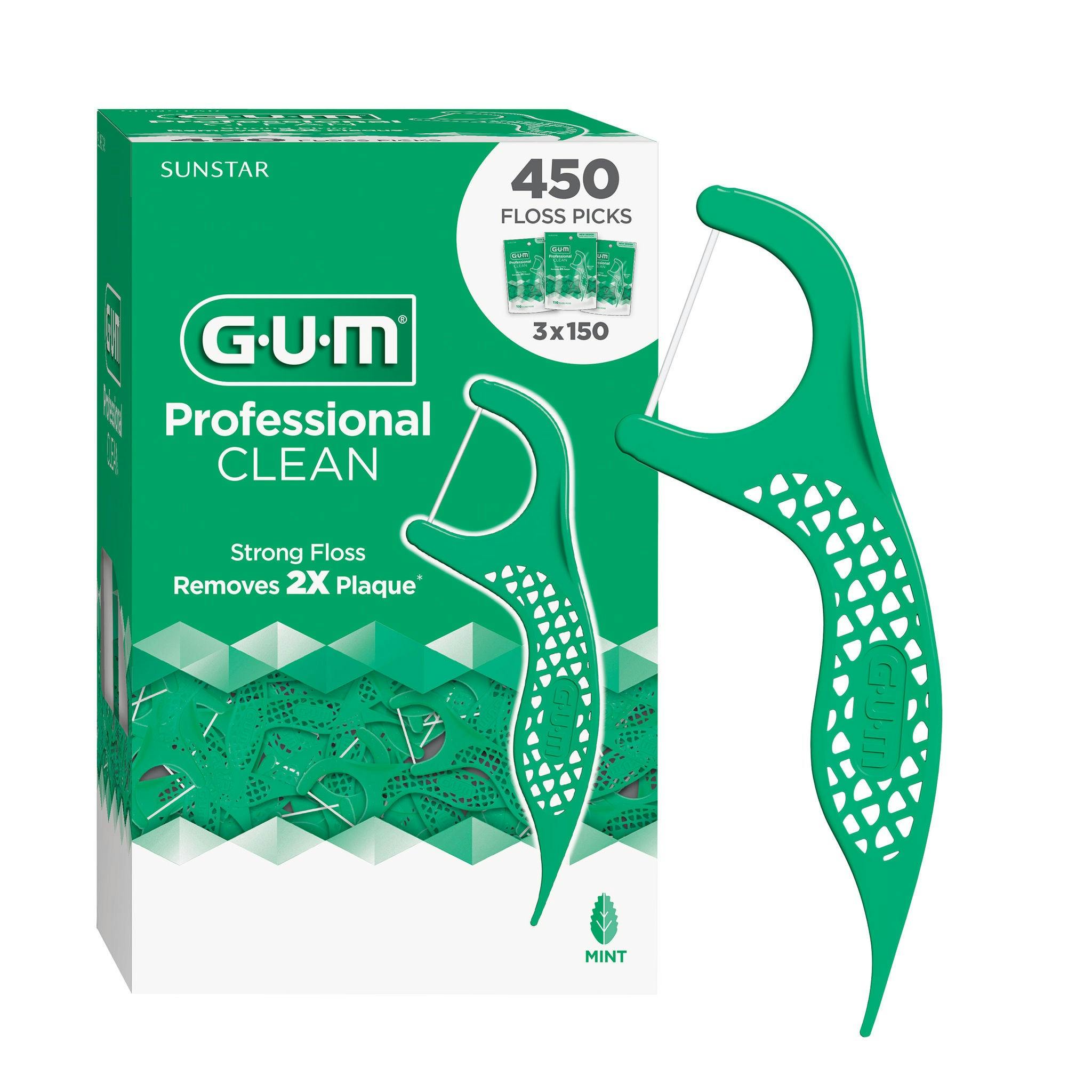 GUM Floss Picks 3-Pack