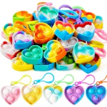 Heart Pop Fidget Keychain 30-Pack