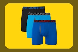 Hanes Men's X-Temp Boxer Briefs Set, Just $10 at Walmart (Best Seller) card image