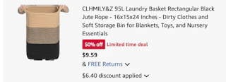 laundry basket Amazon receipt