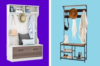 costway hall trees side by side