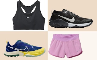 collage of nike apparel and shoes at rei