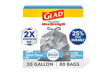 2 Glad Trash Bag Boxes