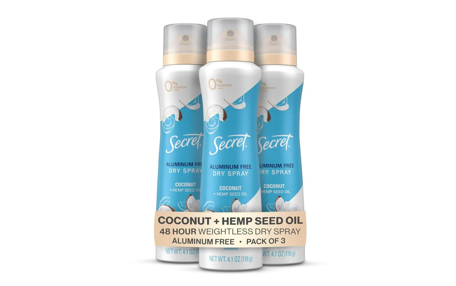 Secret Dry Spray 3-Pack
