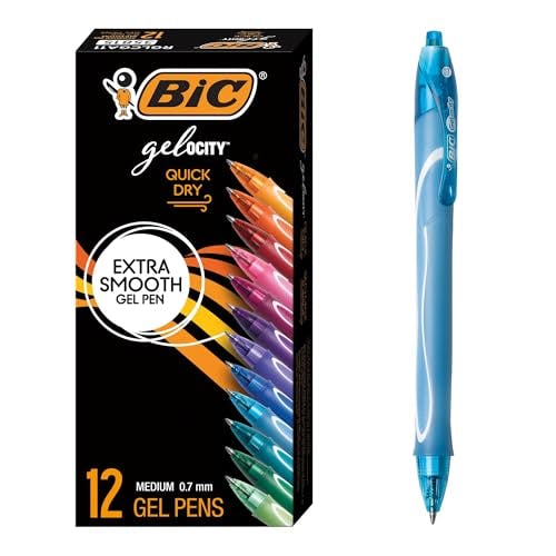 BIC Gelocity Gel Pens 12-Pack