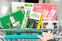 beauty gift sets in shopping cart