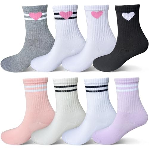 Kids Crew Socks 8-Pack