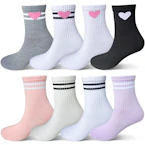 Kids Crew Socks 8-Pack