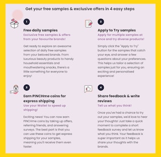 Fine print for PINCHme.