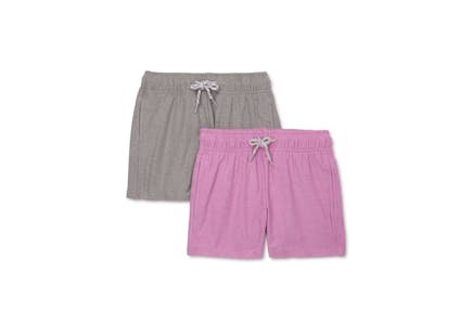 Athletic Works Kids' Gym Shorts 2-Pack