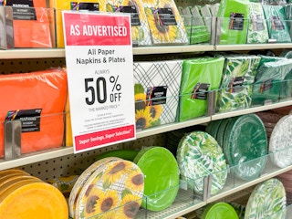 Hobby Lobby napkins and plates for 50% off