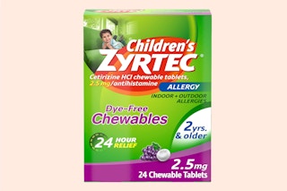 a box of children's allergy medicine