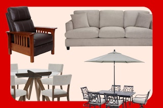 A collage of Macy's furniture items