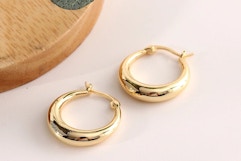 gold hoop earrings