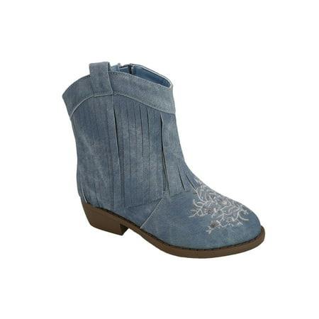 Pawz Kids' Denim Western Boots