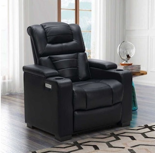 black recliner