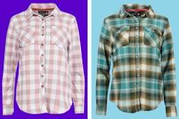 Canada Weather Gear Women's Plaid Shirt, Only $16 at Zulily (Reg. $60) card image