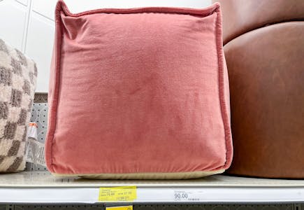 Threshold Velvet Pouf