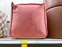 Threshold Velvet Pouf