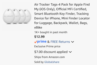 Amazon Air Tracker Tags 4pk 2026 2