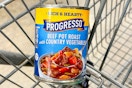 progresso soup in shopping cart