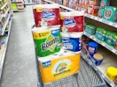 bounty charmin paper products in walgreens cart