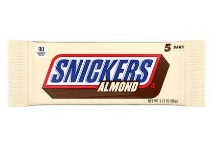 5 Snickers Almond Multipacks