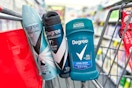 degree deodorant in a cart