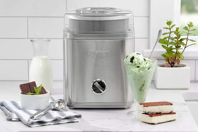 Bestselling Top-Rated Cuisinart Ice Cream Maker, Only $75 After Kohl's Cash card image