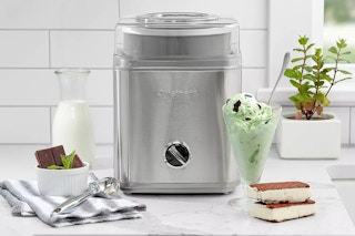 Cuisinart Ice Cream Maker on a kitchen counter