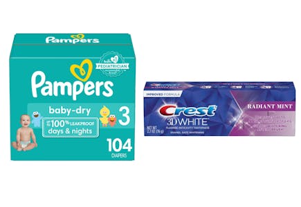 1 Pampers + 1 Crest