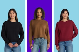 walmart time and tru sweatshirts collage