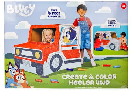 Bluey Color and Create Heeler Car