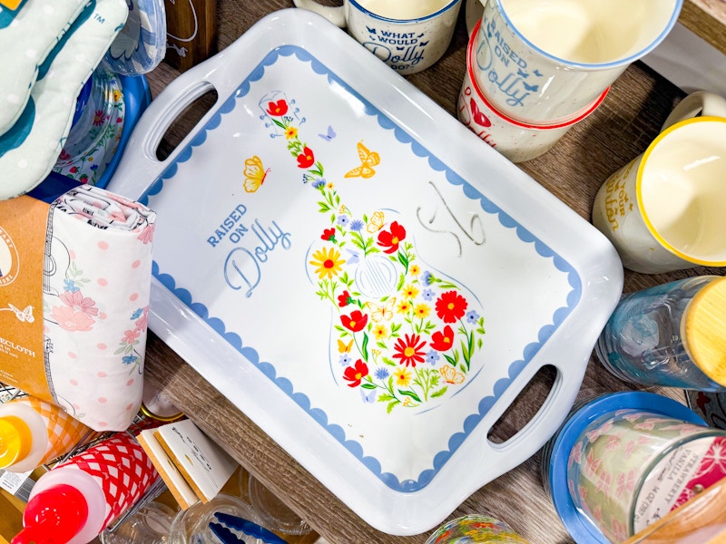 dolly parton rectangular tray