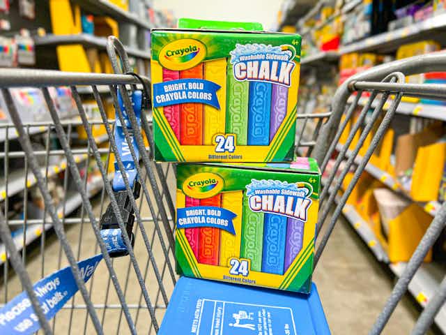 Popular Crayola Washable Sidewalk Chalk, Only $1.98 at Walmart card image