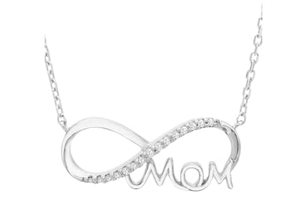 Kay Jewelers Mom Infinity Sterling Silver Necklace