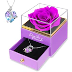Preserved Rose with Necklace
