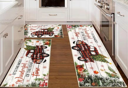 Holiday Aisle Washable Rug Set