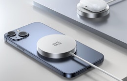 a wireless charger in a the back of a phone 