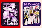 2 styles of KPOP Demon Hunter throw blankets (stock images)