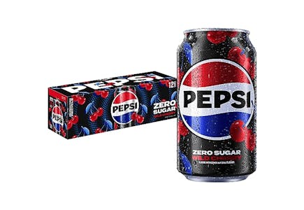Pepsi Zero Wild Cherry 12-Pack