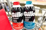 2 gillette foamy shave creams in a cart