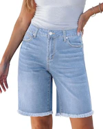 Women's Jean Bermuda Shorts