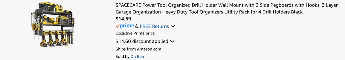 Amazon Power Tool Organizer 2025 2