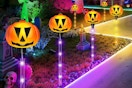amazon Halloween Outdoor Solar Pumpkin Light 12-Pack