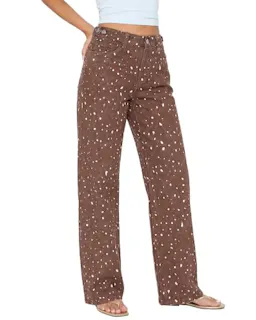 Women's Animal Print Jeans