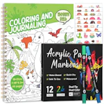 Dinosaur Coloring Book with Markers