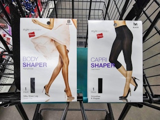 hanes shapewear in a shopping cart